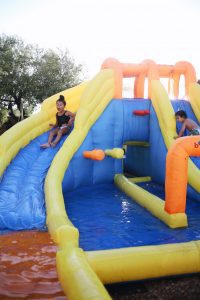 big splash triple water slide water park kids play