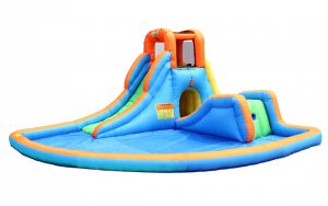 5041 bounceland cascade water slide with pool