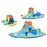 5041 bounceland cascade water slide with pool