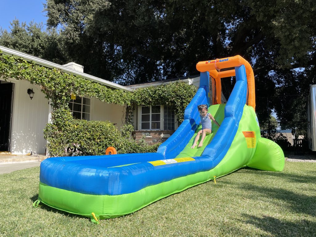 single water slide kids play