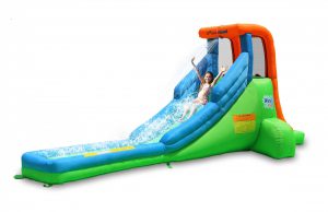 9032A single water slide green bounceland