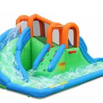 Bounceland New Island Splash Water Park with Pool and Dual Slides Tunnel