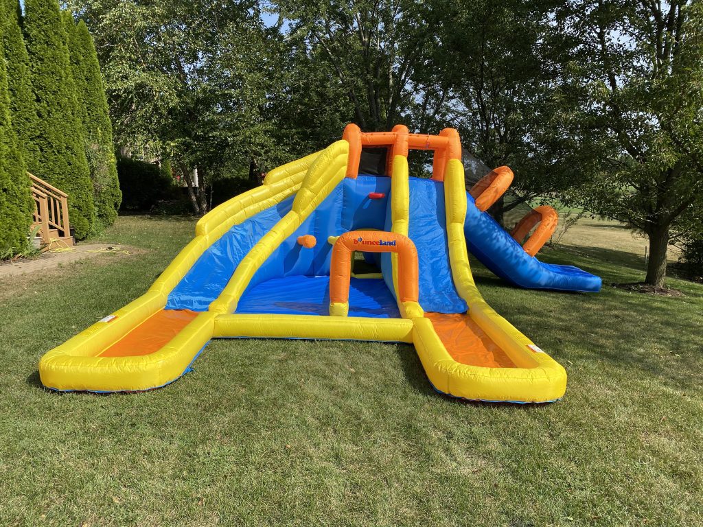 big splash triple water slide for kids