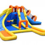 9045 big splash triple water slide inflatable water park features