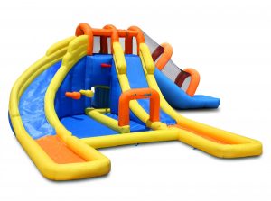 9045 big splash triple water slide inflatable water park features