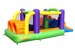 9063 obstacle pro-racer combo 奥5 Bounce House slide