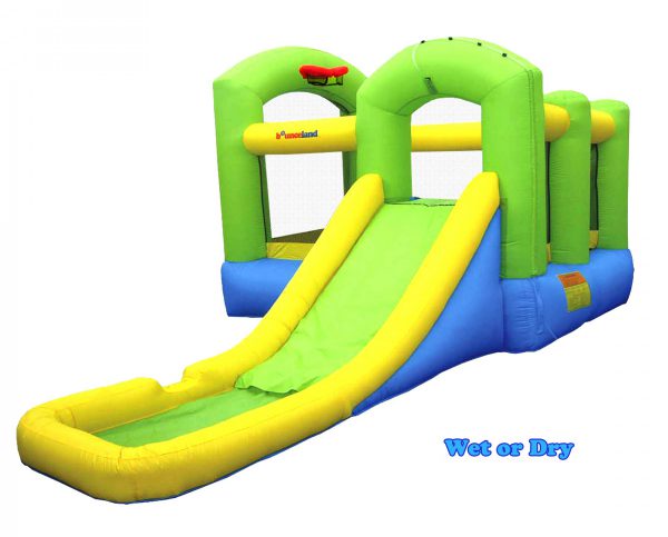 9125 bounceland bounce 'n splash wet or dry combo bounce house water slide