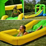 9125 bounceland bounce 'n splash wet or dry combo bounce house water slide kids play outdoor indoor fun