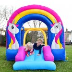 9351 rainbow unicorn bounce house kids bounce