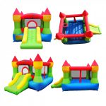 9917 bounceland castle bounce house with slide and hoop