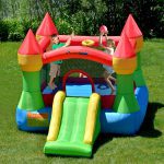 9917 bounceland castle bounce house with slide and hoop