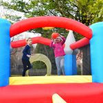 9927 Kiddie Castle bounce house play basketball