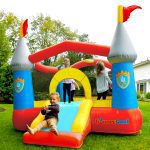 9927 kiddie castle bounce house with slide outdoor play