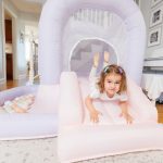 mini bouncer cotton candy bounce house with ball pit