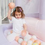 mini bouncer cotton candy bounce house with ball pit