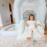 mini bouncer mist bounce house with ball pit