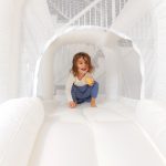 mini bouncer cloud bounce house with ball pit